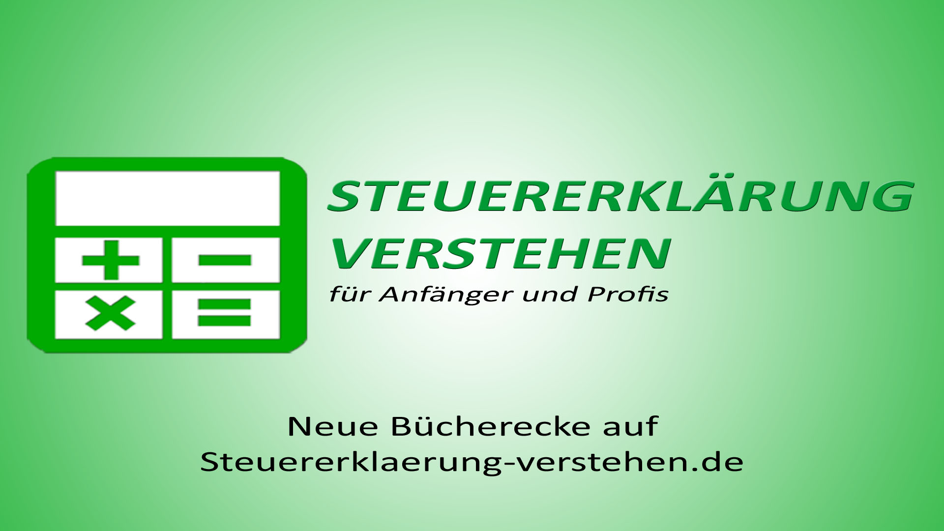 Neue Bücherecke auf Steuererklaerung-verstehen.de | Steuerberater Blog